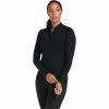 2022 Ariat Womens Ascent 1/4 Zip Long Sleeve Baselayer 10039197 - Black -Equestrian Clothing Store 10039197 front.700x700