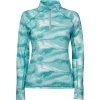 2022 Weatherbeeta Womens Ruby Printed Long Sleeve Top 1009342023 - Turquoise Swirl -Equestrian Clothing Store 1009342000 TURQUOISESWIRLMARBLEPRINT WB Ruby LS image Hero Null.700x700