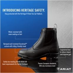 Ariat Womens Heritage IV Zip H2O Insulated Boots Black -Equestrian Clothing Store 1080x1080 Paddock SteelToe r6 th.700x700