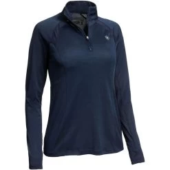 Ariat Womens Sunstopper 2.0 1/4 Zip Base Layer Top - Navy Colour Navy -Equestrian Clothing Store 1598 202220Ariat20Womens20Sunstopper202.0201420Zip20Base20Layer20Top201003935320 20Navy20Product.700x700
