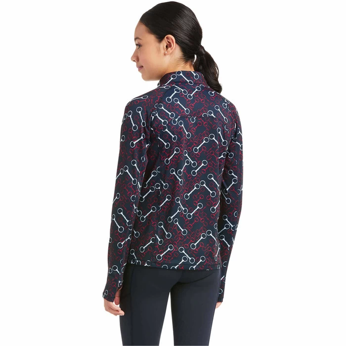 2021 Ariat Youth Lowell 2.0 1/4 Zip Team Print Long Sleeve Top 10037460 - Team Print 4 2021 Ariat Youth Lowell 2.0 1/4 Zip Team Print Long Sleeve Top 10037460 - Team Print - Image 2