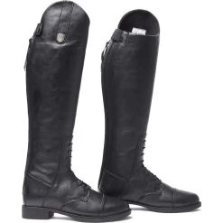 2022 Mountain Horse Junior Veganza Long Riding Boots - Black
