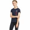 2022 Ariat Junior Vertical Logo Short Sleeve Top 10039226 - Navy