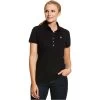 2023 Ariat Womens Prix 2.0 Short Sleeve Polo Top 10030467 - Black Colour Black -Equestrian Clothing Store 202220Ariat20Womens20Prix202.020Short20Sleeve20Polo20Top201003046720 20Black1.700x700