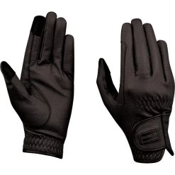 2022 Dublin Everyday Touch Screen Compatible Riding Gloves 10030350 - Black Colour Black