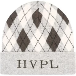 2022 HV Polo Womens Argyle Beanie 408093455 - Grey Heather Colour Grey Heather