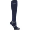 2022 Woof Wear Long Bamboo Waffle Riding Socks WW0017 - Navy / Grey Colour Navy/Grey