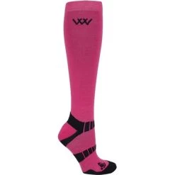 2022 Woof Wear Winter Riding Sock WW0015 - Pink / Navy Colour Navy/Pink