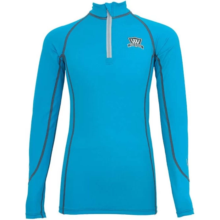2022 Woof Wear Young Rider Pro Performance Shirt WA0005 - Turquoise Colour Turquoise 3 2022 Woof Wear Young Rider Pro Performance Shirt WA0005 - Turquoise Colour Turquoise
