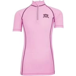2022 Woof Wear Young Rider Short Sleve Riding Shirt WA0007 - Lilac Colour Lilac