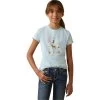 2023 Ariat Childrens Time To Show T-Shirt 10043739 - Heather Mosaic