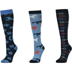 2023 Dublin 3 Pack Socks 1004094097 - Ink Flowers Colour Ink Flowers