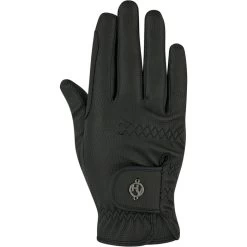 2023 HV Polo Womens Greta Gloves 207093404 - Black Colour Black -Equestrian Clothing Store 202320HV20Polo20Womens20Greta20Gloves2020709340420 20Black20front.700x700