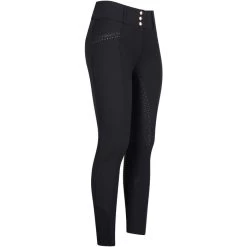 2023 Imperial Riding Womens Diva Capone Full Grip Riding Breeches KL4123003 - Black / Rose Gold Colour Black/Rose Gold