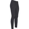 2023 Imperial Riding Womens Shiny Sparks Full Grip Riding Tights KL44322008 - Black Colour Black