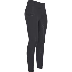 2023 Imperial Riding Womens Shiny Sparks Full Grip Riding Tights KL44322008 - Black Colour Black
