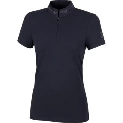 2023 Pikeur Womens Vroni Polo Top 321200 200 - Nightblue Colour Nightblue