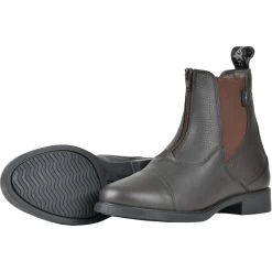 2023 Saxon Womens Allyn Zip Paddock Boots 101937 - Brown Colour Brown