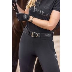 2023 HV Polo Womens Alexa Riding Gloves 207083503 - Black -Equestrian Clothing Store 203A5499.700x700