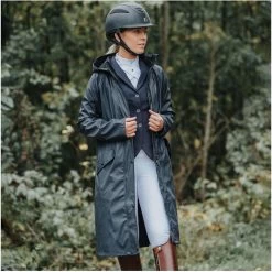 2022 Mountain Horse Mindy Rain Coat 334501 - Black Colour Black -Equestrian Clothing Store 331812 BL 1.700x700