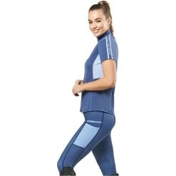 2022 Dublin Womens Blaze 1/4 Zip Short Sleeve Tech Training Top 1004076061 - Navy -Equestrian Clothing Store 3973 202220Dublin20Womens20Blaze201420Zip20Short20Sleeve20Tech20Training20Top20Navy 4.700x700