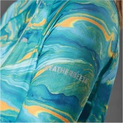 2022 Weatherbeeta Womens Ruby Printed Long Sleeve Top 1009342016 - Blue / Orange Swirl -Equestrian Clothing Store 4043 4043 4.700x700