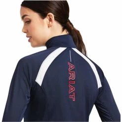 Ariat Womens Sunstopper 2.0 1/4 Zip Baselayer 10030429 - Team Colour Team -Equestrian Clothing Store 4121 Ariat20Womens20Sunstopper20Zip20Baselayer201003918420 20Team204.700x700