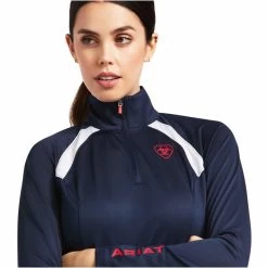Ariat Womens Sunstopper 2.0 1/4 Zip Baselayer 10030429 - Team Colour Team -Equestrian Clothing Store 4121 Ariat20Womens20Sunstopper20Zip20Baselayer201003918420 20Team205.700x700