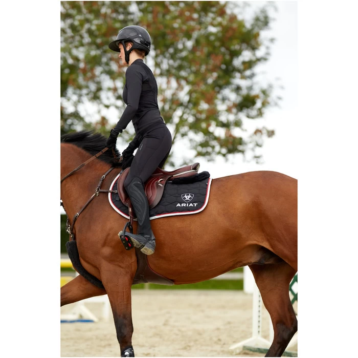 2022 Ariat Womens Ascent 1/4 Zip Long Sleeve Baselayer 10039197 - Black 6 2022 Ariat Womens Ascent 1/4 Zip Long Sleeve Baselayer 10039197 - Black - Image 4