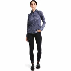 Ariat Womens Sunstopper 2.0 1/4 Zip Baselayer 10030429 - Char Bit Colour Char Bit -Equestrian Clothing Store 4142 4142 3.700x700