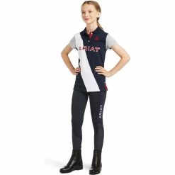 2022 Ariat Junior Taryn Short Sleeve Polo 10039376 - Team -Equestrian Clothing Store 4145 4145 3.700x700