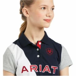 2022 Ariat Junior Taryn Short Sleeve Polo 10039376 - Team -Equestrian Clothing Store 4145 4145 4.700x700