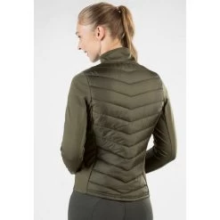 2022 HKM Womens Prag Style Jersey / Nylon Riding Jacket 11315 - Olive Green -Equestrian Clothing Store 4298 Screenshot202022 03 1720at2010 26 2120Kurtka20damska20HKM20Prag20style20oliwkowa.700x700