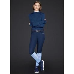 2022 Mountain Horse Womens Nico Tech Top 4486040003 - Navy -Equestrian Clothing Store 4336 nico 2.700x700