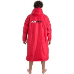 2021 Dryrobe Advance Long Sleeve Premium Outdoor Change Robe LSDABB - Red / Grey Colour Red/Grey -Equestrian Clothing Store 4556 12.700x700
