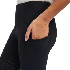 2022 Ariat Junior Venture Thermal Half Grip Tight 10041312 - Black -Equestrian Clothing Store 4735 F22 YTH ENGL 10041312 detail01.700x700