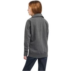 2022 Ariat Junior Team Logo Full Zip Fleece Top 10041370 - Charcoal Grey -Equestrian Clothing Store 4752 F22 YTH ENGL 10041370 back.700x700