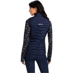 2022 Ariat Womens Ideal Down Vest 10041373 - Navy Eclipse -Equestrian Clothing Store 4753 F22 WMS ENGL 10041373 back.700x700