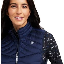 2022 Ariat Womens Ideal Down Vest 10041373 - Navy Eclipse -Equestrian Clothing Store 4753 F22 WMS ENGL 10041373 detail01.700x700
