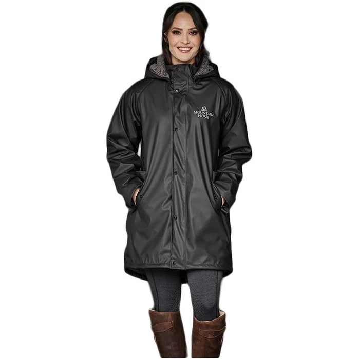 2022 Mountain Horse Womens Spirit Raincoat 3381010004 - Black 5 2022 Mountain Horse Womens Spirit Raincoat 3381010004 - Black - Image 3