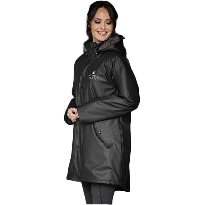 2022 Mountain Horse Womens Spirit Raincoat 3381010004 - Black 6 2022 Mountain Horse Womens Spirit Raincoat 3381010004 - Black - Image 4
