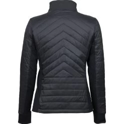 2022 Dublin Womens Lia Hybrid Quilted Jacket 1010960002 - Black -Equestrian Clothing Store 4945 1010960000 BLACK DB Lia Quilted Jacket Back Image Null Hero.700x700