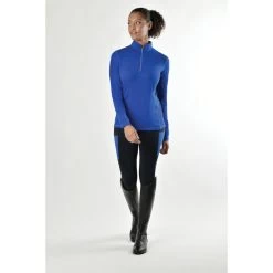 2022 Dublin Womens Kylee Long Sleeve Shirt II 1005524146 - Cobalt -Equestrian Clothing Store 4951 1005524000 COBALT DB Kylee LS OM Image Null Hero.700x700