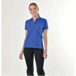 2022 Dublin Womens Lily Cap Sleeve Polo Top 1000385 - Cobalt Colour Cobalt -Equestrian Clothing Store 4952 5f7accd5391f872a59467699504944ba.700x700