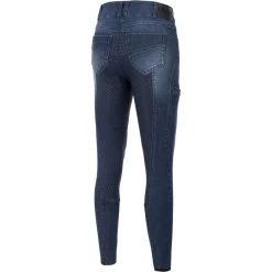 2022 Pikeur Womens Lisha Jeans Full Grip Breeches 144116 477 380 - Denim Blue -Equestrian Clothing Store 5090 pik 144116 477 380 b.700x700