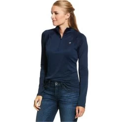 2022 Ariat Womens Sunstopper 2.0 1/4 Zip Baselayer Top & FREE Team Cap Bundle - Team / Navy -Equestrian Clothing Store 5215 202220Ariat20Womens20Sunstopper202.0201420Zip20Base20Layer20Top201003935320 20Navy20Main20New.2000x2000.700x700