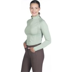 2022 HKM Womens Basel Functional Basic Base Layer 13442 - Light Green Colour Light Green -Equestrian Clothing Store 5370 13442 5897 1.700x700
