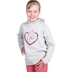 2022 HKM Junior Amelie Kids Hoodie 13667 - Grey -Equestrian Clothing Store 5371 13667 9575 1.700x700