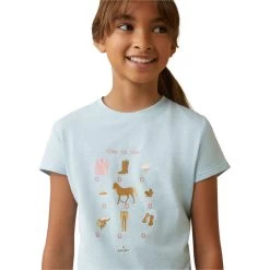 2023 Ariat Childrens Time To Show T-Shirt 10043739 - Heather Mosaic -Equestrian Clothing Store 5831 202320Ariat20Childrens20Time20To20Show20T Shirt201004373920 20Heather20Mosaic20Close20Up201.700x700