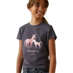 2023 Ariat Junior Cuteness T-Shirt 10043741 - Periscope -Equestrian Clothing Store 5848 202320Ariat20Junior20Cuteness20T Shirt201004374120 20Periscope20Close20Up201.700x700